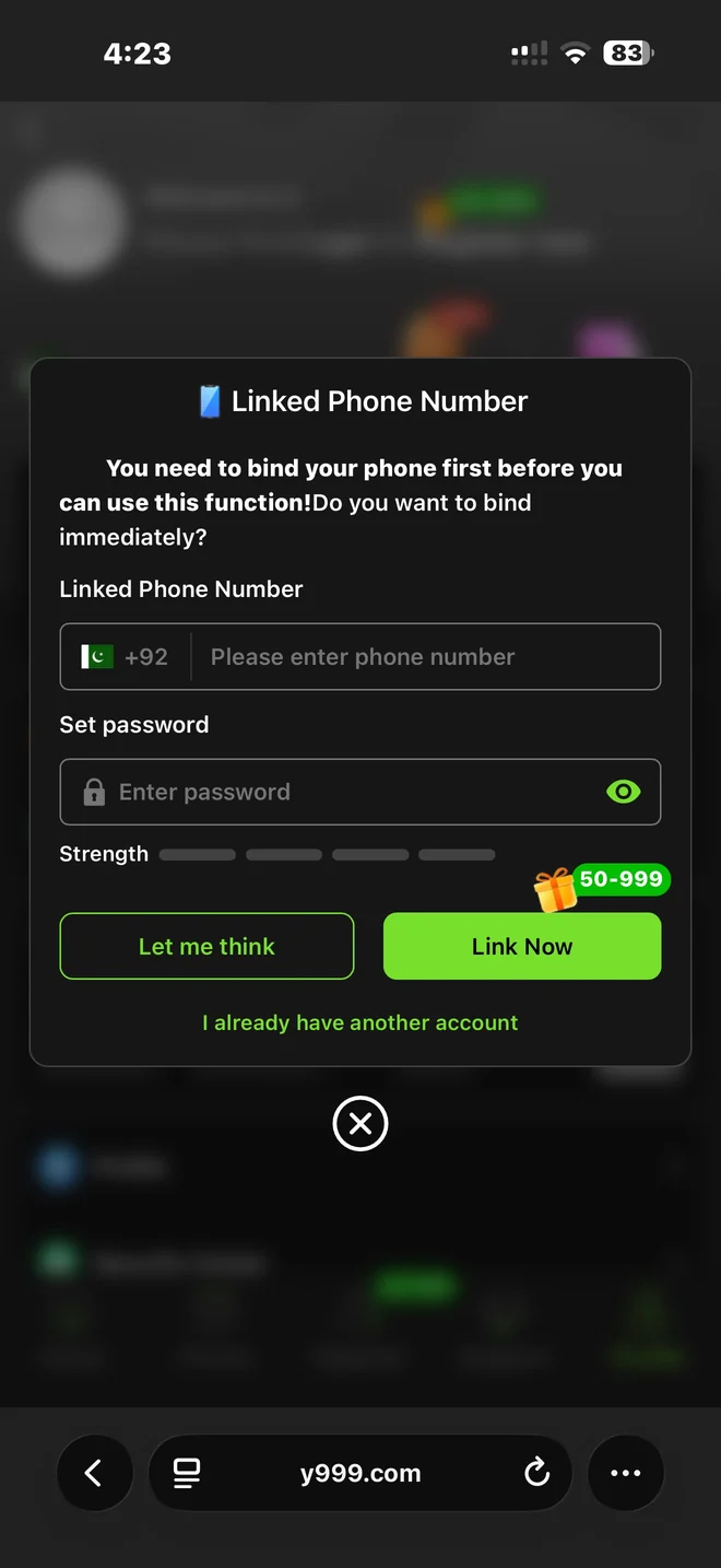 Y999 — Cash out